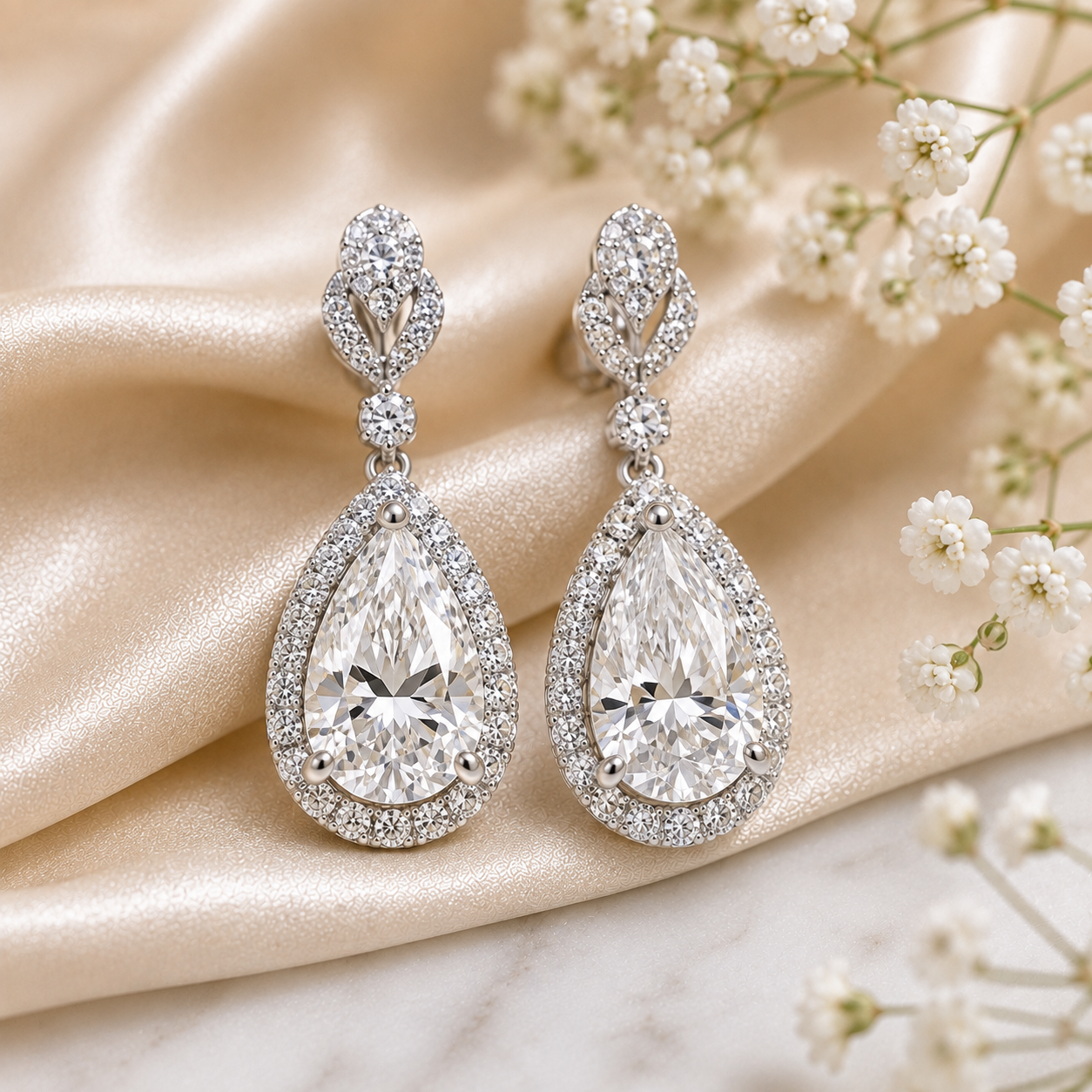 Aurora Pear Earrings